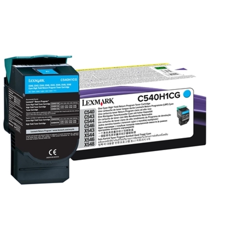 [63505] LEXMARK TONER CIAN 2.000 PAG. RETORNABLE C/540/543/544 X/543/544