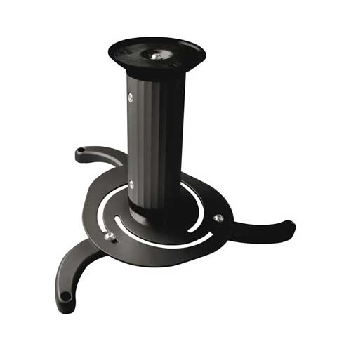 [81212] TooQ - Soporte de techo para proyector PJ1010TN-B  - giratorio, inclinable - 10Kg - 360º - distancia del techo 80-170mm - negro