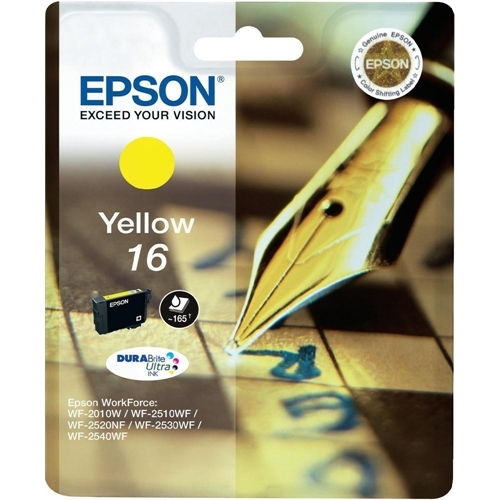 [89166] EPSON CARTUCHO AMARILLO 165 PAG. WF-2010W/2510WF/2520NF/2530WF/2540WF