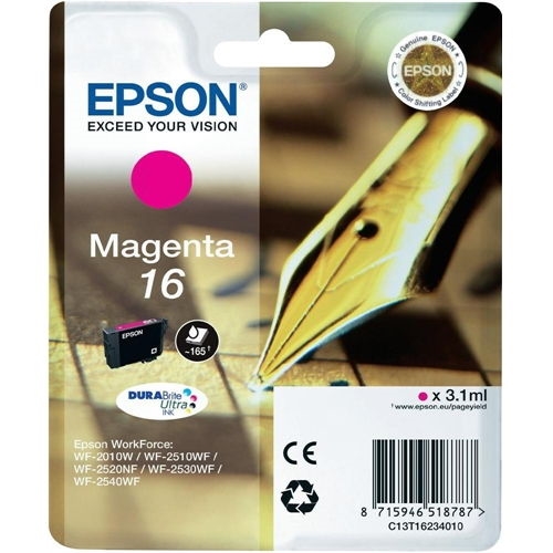 [89165] EPSON CARTUCHO MAGENTA 165 PAG. WF-2010W/2510WF/2520NF/2530WF/2540WF