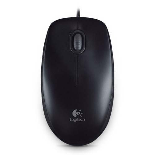 [93386] Logitech B100 - Ratón - óptico - 3 botones - cableado - USB - negro