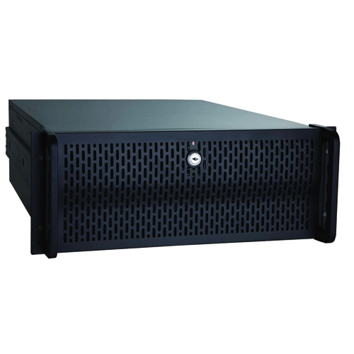 [95898] Caja Rack 19" 4U Unykach UK-4129 - Color Negro - 427x178x505 mm -  3 Bahías de 5 1/4" y 8 de 3 1/2" - Fuente ATX no incluida.