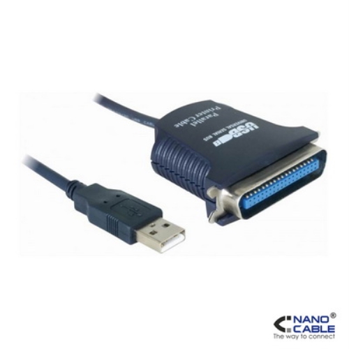 [105076] Nanocable - Convertidor de USB a PARALELO de 1,5m conexión  A/M-CN36(IEEE1284)/M - Centronics