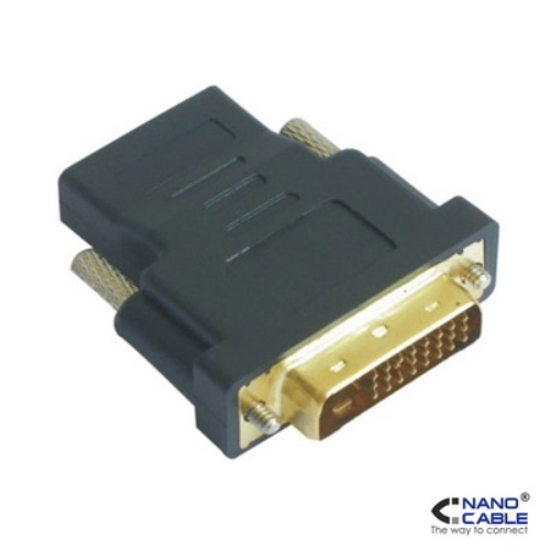 [105094] Nanocable - Adaptador DVI a HDMI - conexión DVI 24+1/M a HDMI A/H