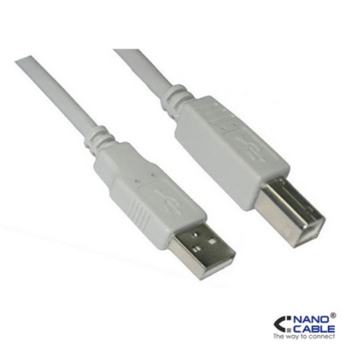 [105061] Nanocable - Cable USB 2.0 para impresora de 1,8m conexión A/M-B/M