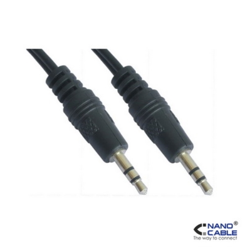 [105149] Nanocable - Cable audio estereo de 10m conexión jack 3.5/M-3.5/M - Para monitores, proyectores, pizarras, etc