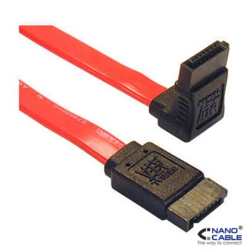 [105109] Nanocable - Cable SATA DATOS ACODADO de 0,5m