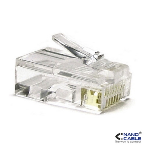 [105137] Nanocable - Bolsa 100 conectores RJ45 CAT.5E