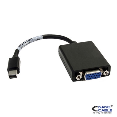 [106678] Nanocable - Adaptador Mini Displayport a SVGA - MiniDP/M-SVGA/H negro 15cm