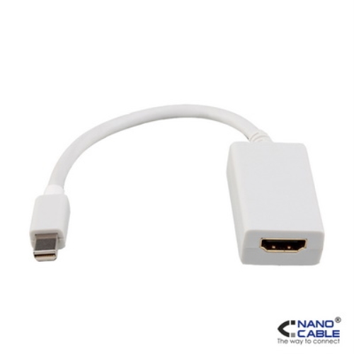 [106739] Nanocable - Adaptador Mini Displayport a HDMI MINI DP/M-HDMI/H 15cm Blanco