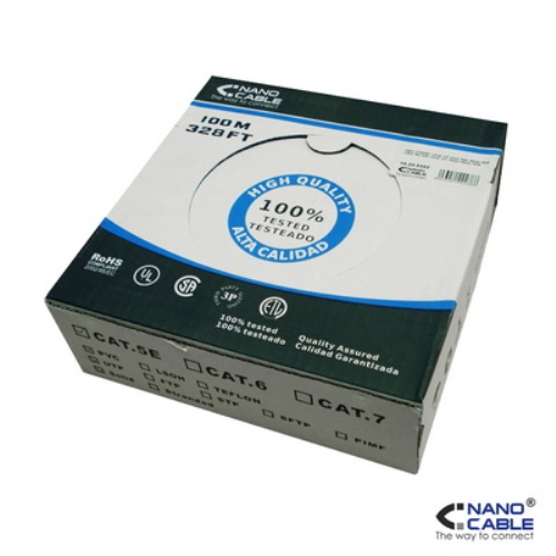 [106815] Nanocable - Cable de red bobina UTP CAT.6  de 100m rigido AWG24