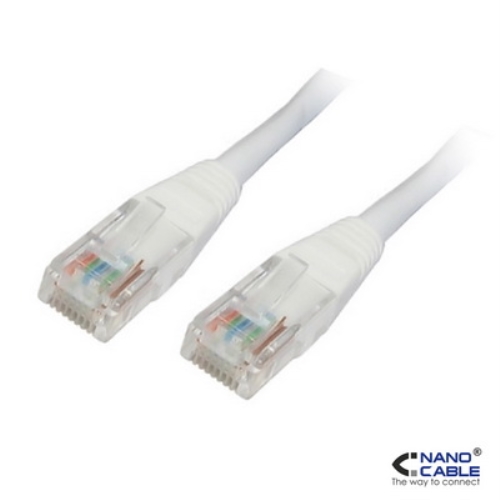 [106767] Nanocable - Cable de red latiguillo UTP CAT.5e de 3m - color Blanco