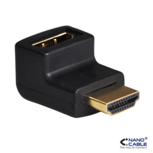[106447] Nanocable - Adaptador HDMI V1.3 Acodado - Conexiones A/H-A/M