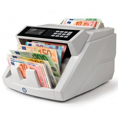 [106886] Safescan 2465-S - Contador de billetes automatico, detector de billetes falsos 7 Puntos, 7 divisas, función suma y fajos, 1000 billetes/minuto
