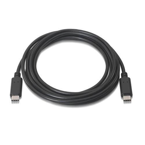 [107834] Nanocable - Cable USB 2.0 3A USB-C/M-USB-C/M 1M Negro