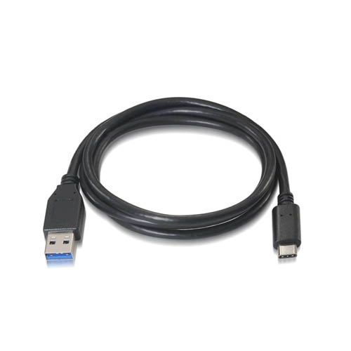 [107838] Nanocable - Cable USB 3.1 Gen2 10Gbps 3A USB-C/M-A/M 1M Negro