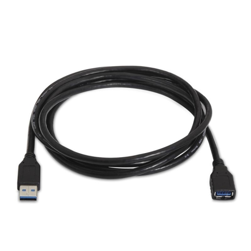 [108999] Nanocable - Cable alargador USB 3.0 de 1m conexión A/M-A/H - color NEGRO