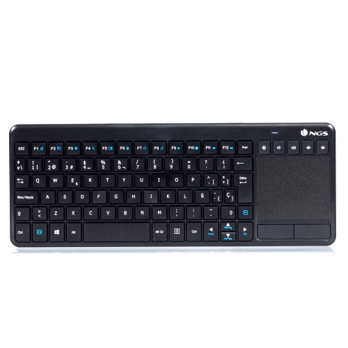 [110521] NGS - Teclado TV Warrior - Multmedia - Touchpad - Inalambrico - Negro