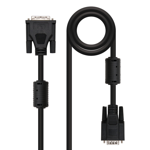 [111027] Nanocable - Cable DVI a SVGA, DVI 18+5/M-HDB15/M, negro, 5.0m