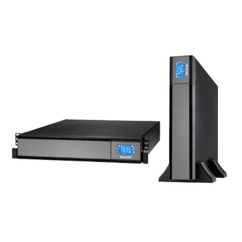 [111609] Phasak - SAI PH 9330 - Online - 3KVA/2700W - Formato Rack - 8 IEC - LCD - USB+RS232+RJ45 - Baterias 4x 9Ah