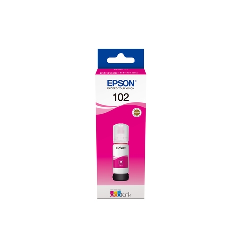 [111302] EPSON 102 EcoTank Magenta Ink Bottle ET-2700/ ET-2750/ET-3700 /ET-3750 /ET4750