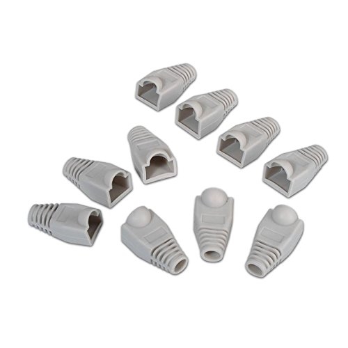 [111273] Nanocable - Funda conector de red RJ45 OEM - Bolsa de 10 unidades - Color Gris