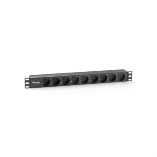 [111832] Equip - Regleta Alimentación RAck 19 1U - 9 Tomas Schuko - SIN interruptor