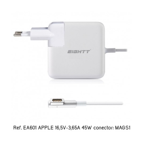 [111881] Eightt - Cargador Específico Compatible con APPLE 16,5V-3,65A 60W MAGSAFE1