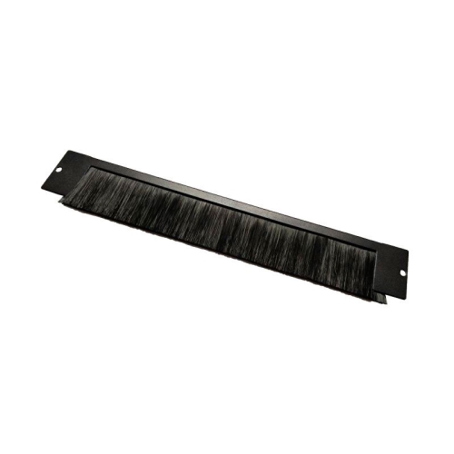 [111874] Panel guiacables superior/inferior para racks - Con cepillo - Color negro - 360mm - Para rack de 10"