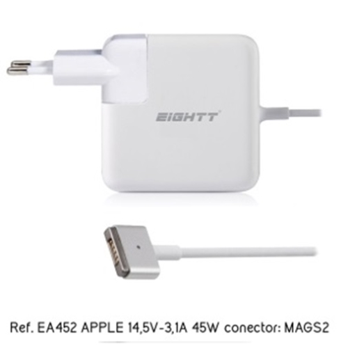 [111880] Eightt - Cargador Específico Compatible con APPLE 14,5V-3,1A 45W MAGSAFE2