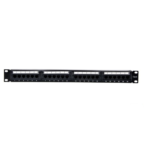 [113830] Phasak - Panel de parcheo 19" CAt.6 UTP RJ45 Dual 1U