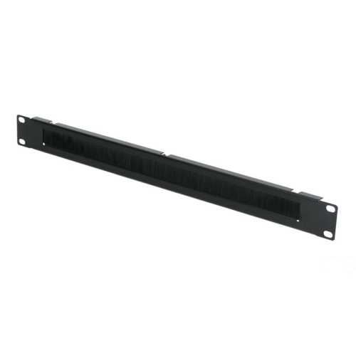 [115156] Panel frontal guia cables 19" 1U con cepillo negro