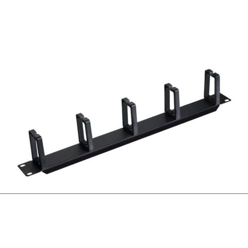 [115157] Organizador de cables para rack 19" 1U 5 ganchos en negro