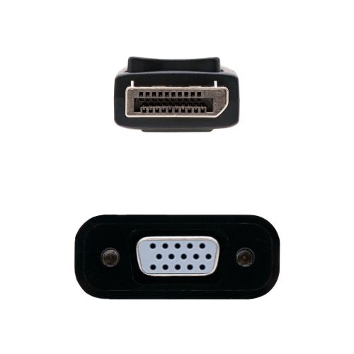 [115200] Nanocable - Conversor Displayport a SVGA, Displayport /M-SVGA/H, negro, 15 cm