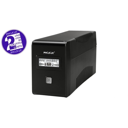 [115844] Phasak - Sai interactivo 850VA/480W LCD Negro