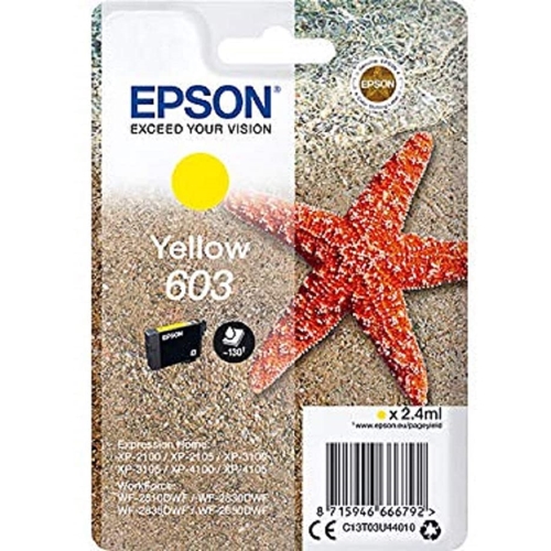 [116714] EPSON CARTUCHO AMARILLO EPSON 603 - ESTRELLA MAR