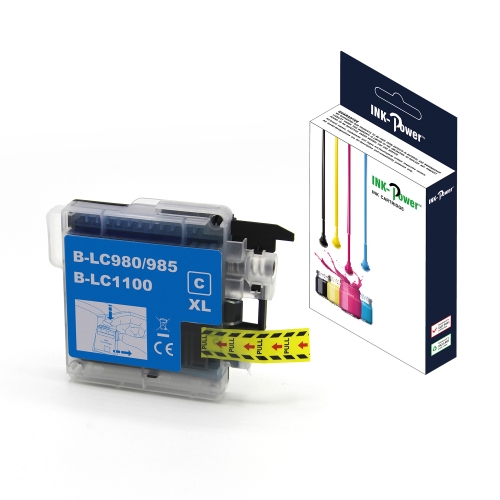 [117629] INK-POWER CARTUCHO COMP. BROTHER LC980XL/LC1100XL/LC985XL CYAN 18 ML