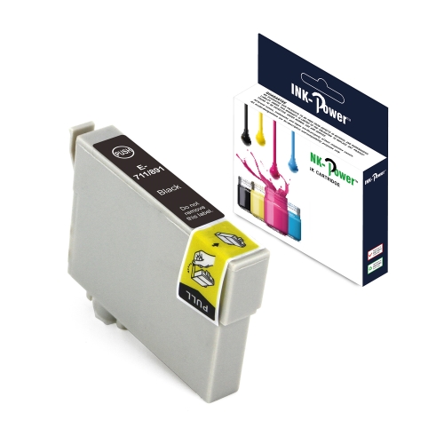 [117671] INK-POWER CARTUCHO COMP. EPSON T0711/891 NEGRO C13T07114010/C13T08914010 13 ML