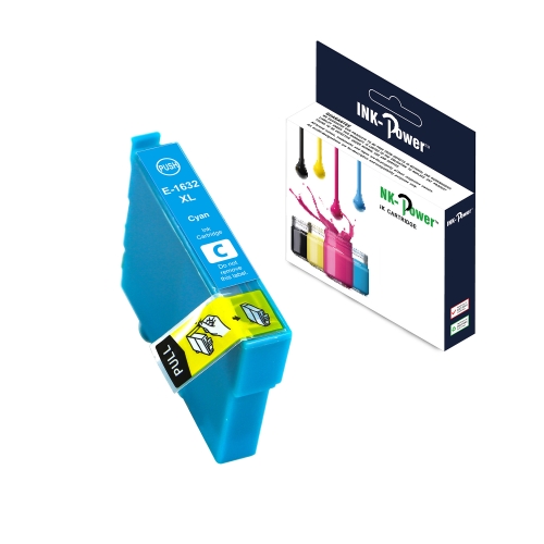 [117680] INK-POWER CARTUCHO COMP. EPSON T1632 (16XL) CYAN C13T16324010 16ML