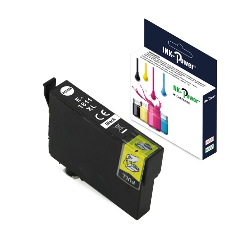 [117683] INK-POWER CARTUCHO COMP. EPSON T1811 (18XL) NEGRO C13T18114010 12 ML