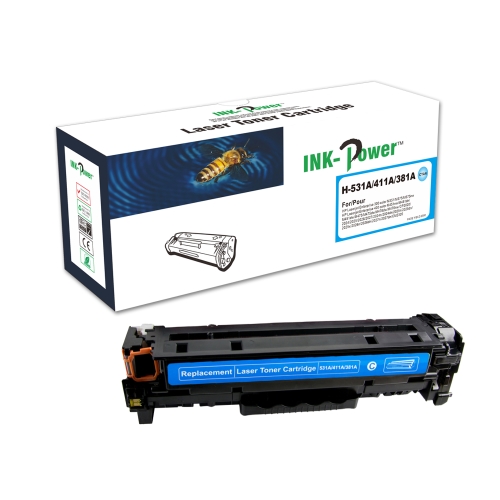 [117698] INK-POWER TONER COMP. HP CC531A/CE411A/CF381A CYAN 304A/305A/312A 2661B002