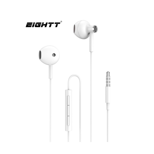 [117885] Eightt - Auriculares EAUR-HU con Micrófono HU y Control de Volumen