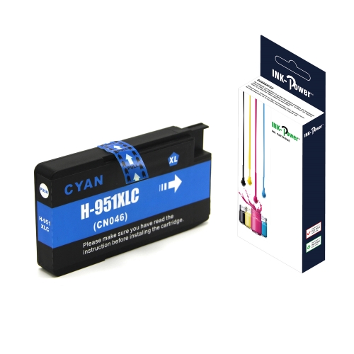[117706] INK-POWER CARTUCHO COMP. HP Nº951XL CYAN CN046AE 26 ML