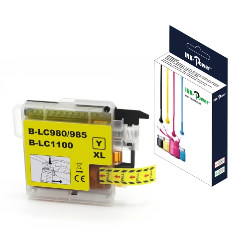 [117631] INK-POWER CARTUCHO COMP. BROTHER LC980XL/LC1100XL/LC985XL AMARILLO 18 ML