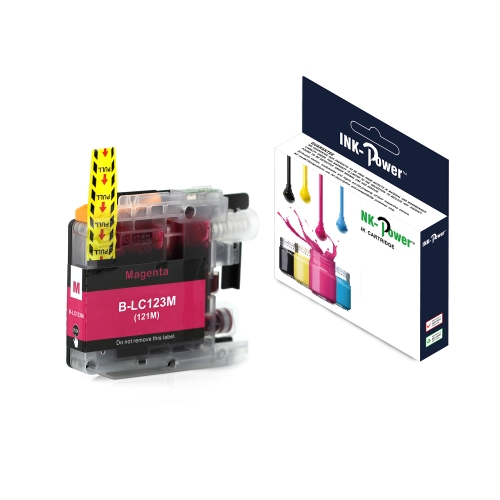 [117634] INK-POWER CARTUCHO COMP. BROTHER LC121XL/LC123XL V2 MAGENTA LC121M/LC123M 10 ML