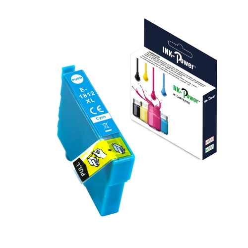 [117684] INK-POWER CARTUCHO COMP. EPSON T1812 (18XL) CYAN C13T18124010 12 ML