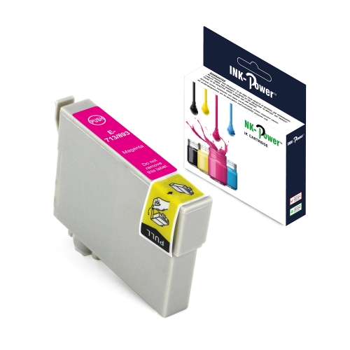 [117673] INK-POWER CARTUCHO COMP. EPSON T0713/893 MAGENTA C13T07134010/C13T08934010 13 ML