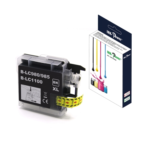 [117627] INK-POWER CARTUCHO COMP. BROTHER LC980XL/LC1100XL/LC985BKXL  NEGRO 28 ML
