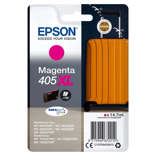 [118269] EPSON CARTUCHO 405XL MAGENTA WF-3820DWF/WF-3825DWF/WF-4820DWF/WF-4825DW