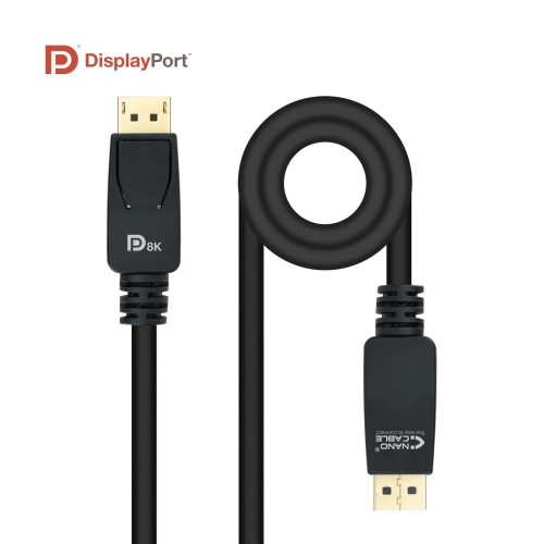 [118588] Nanocable - Cable DisplayPort 1.4 Certificado VESA DP/M-DP/M - Negro - 3.0m